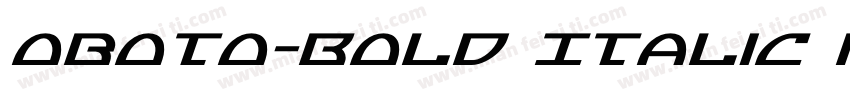 oboto-Bold Italic R字体转换